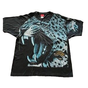 Jacksonville Jaguars All Over Print Vintage 90s Rare T Shirt XL